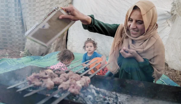 Islamic Relief’s qurbani meat helped Umm Yazan share a special moment with her children